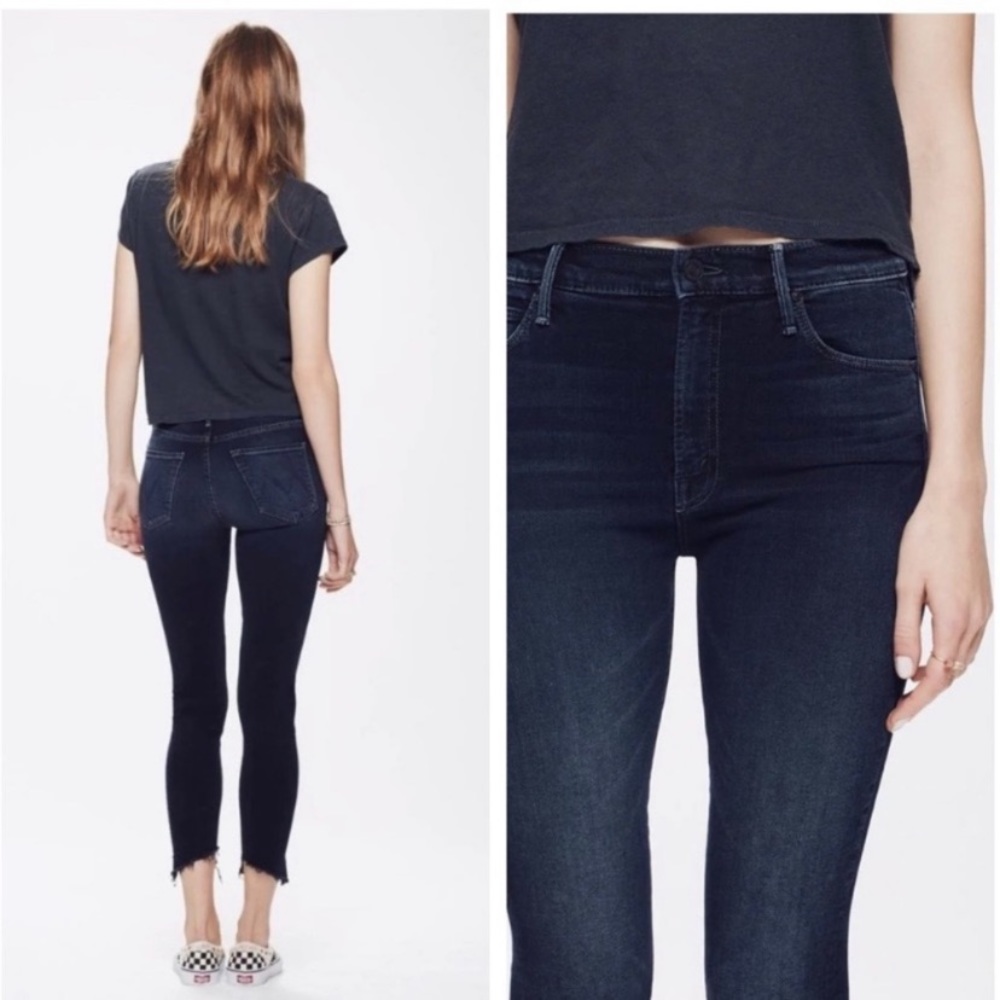 MOTHER Stunner Zip Two Step Ankle Fray Jeans in LAST CALL SIZE 24 - Picture 2 of 13